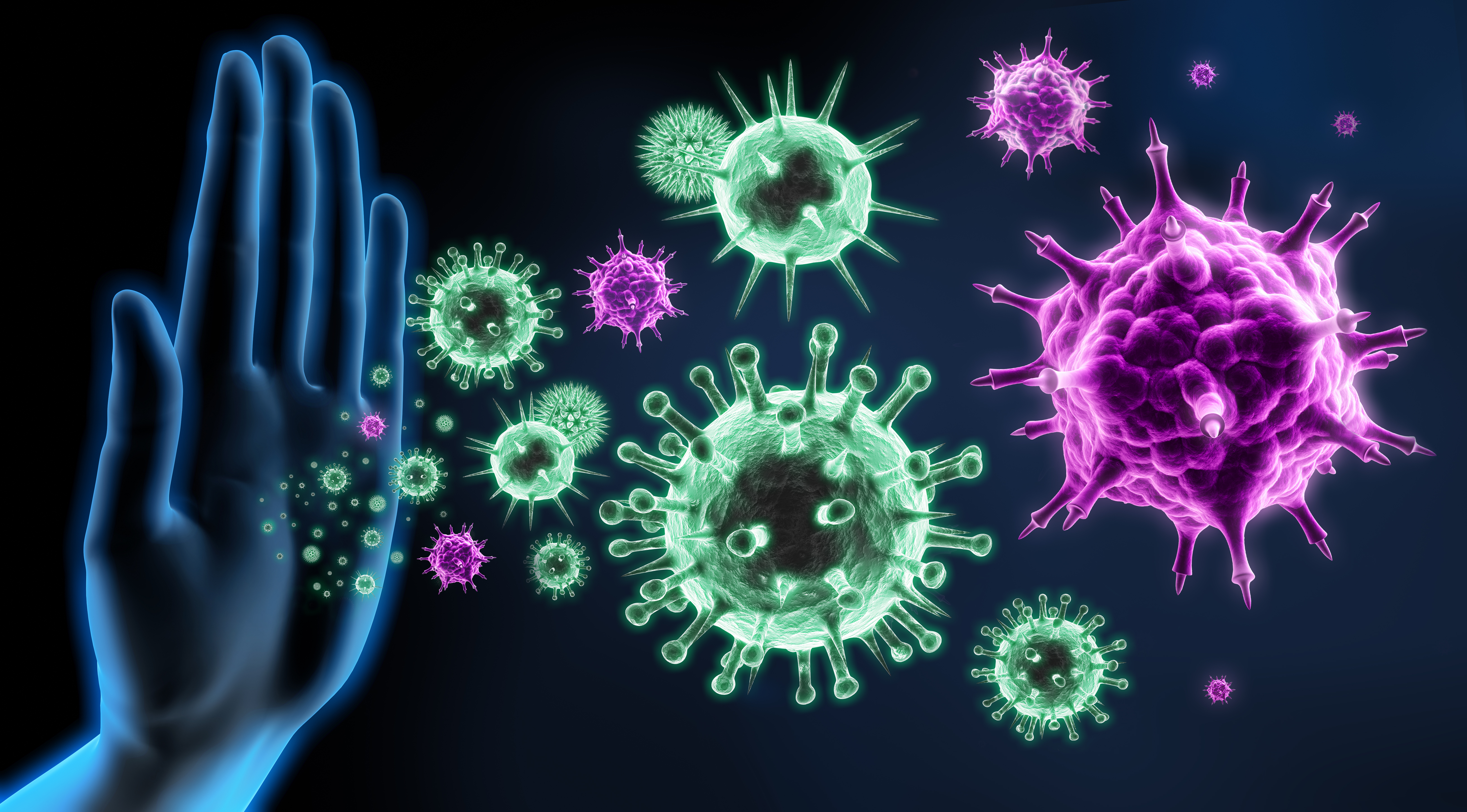 rappresentazione difesa dai virus influenzali