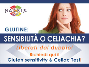 locandina test sensibilità al glutine e celiachia 